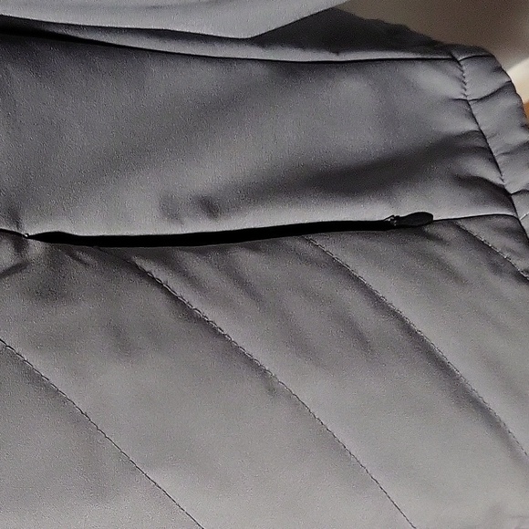 New Balance Gray Water Resistant Fleece Lined Soft Shell Jacket - Size M - Picture 4 of 6